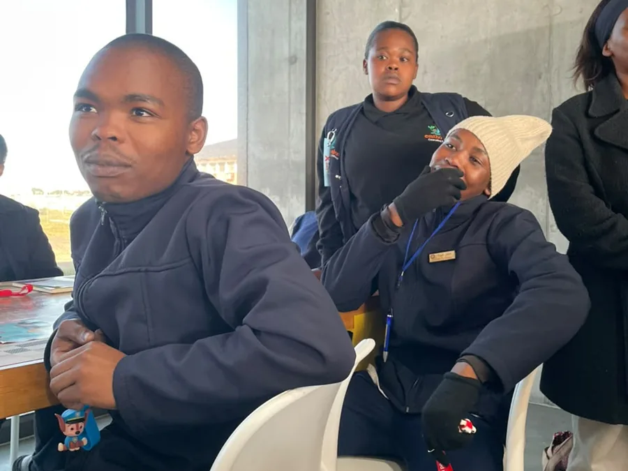 Young people at a community dialogue on HIV prevention