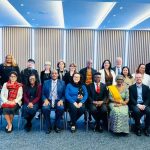 Yvette Raphael, Chair of AWPCAB and Executive Director of APHA, pictured with delegates and partners during the UN General Assembly session on equitable, people-centered, and stigma-free HIV services in May 2026.
