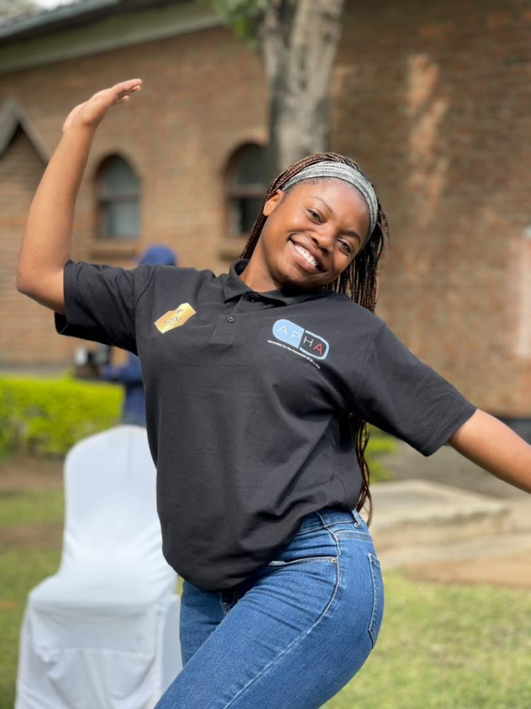 Priscilla Makombe in action